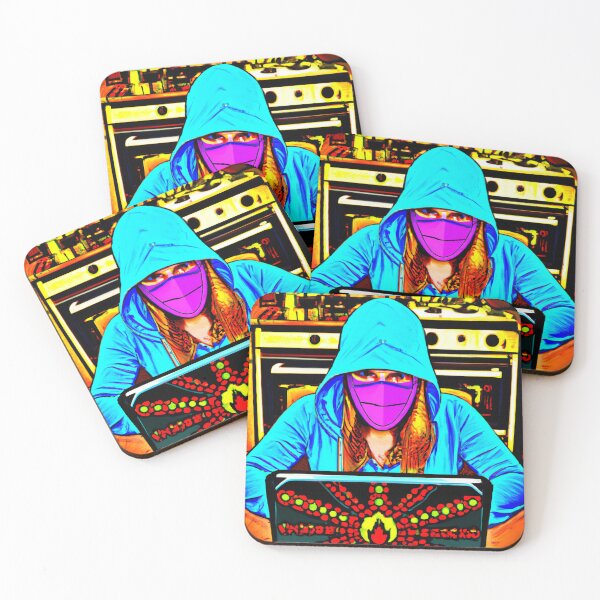 Item preview, Comic Style Colorful Hacker at Home from the Hacker Series designed and sold by Artsytee Lab.