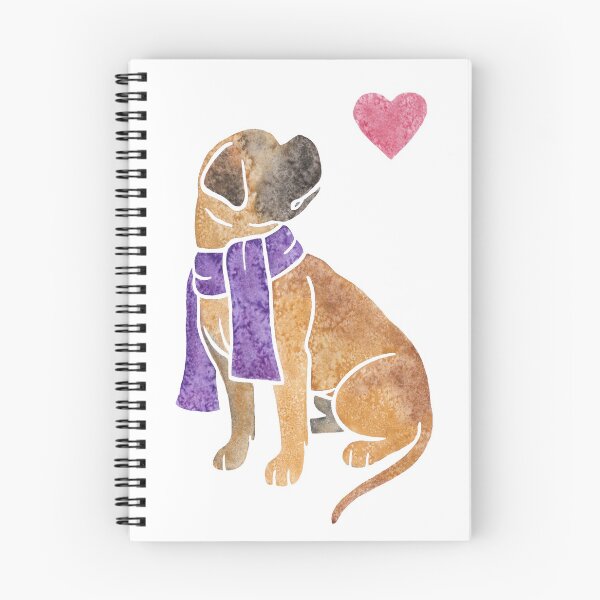 Aperçu de l'œuvre Bullmastiff à l'aquarelle créée et vendue par animalartbyjess.