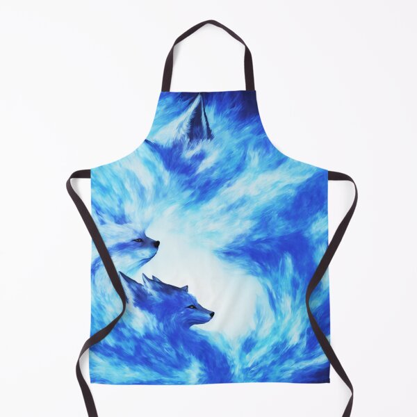 Item preview, Blue Fox with a Body of Blue Flames Digital Art designed and sold by DesignerKin.