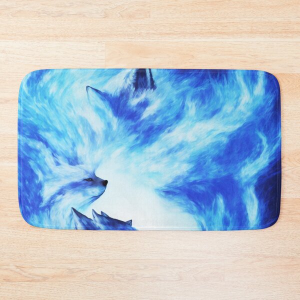 Item preview, Blue Fox with a Body of Blue Flames Digital Art designed and sold by DesignerKin.