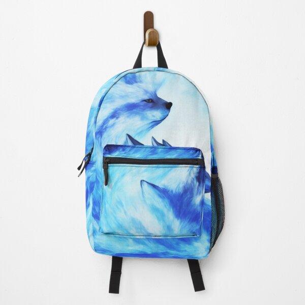 Item preview, Blue Fox with a Body of Blue Flames Digital Art designed and sold by DesignerKin.