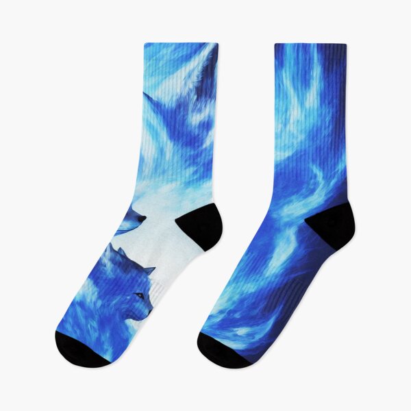 Item preview, Blue Fox with a Body of Blue Flames Digital Art designed and sold by DesignerKin.