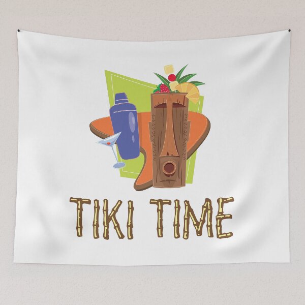 Artikelvorschau, Retro-Tiki-Bar-Design, Tiki-Zeit entworfen und verkauft von Futurebeachbum.