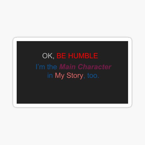 Main Protagonist Design #3 Sticker