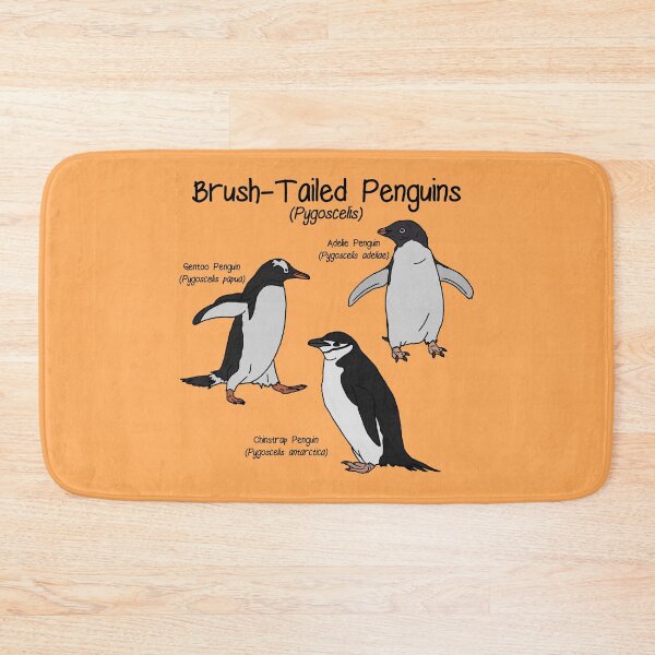 Item preview, Brush-Tailed Penguins (Orange) designed and sold by GraceT26.