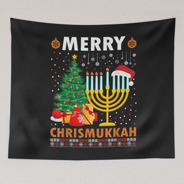 Item preview, MERRY CHRISMUKKAH Jewish Christmas Hanukkah Chanukah T-Shirt designed and sold by Bobby-Bancel.