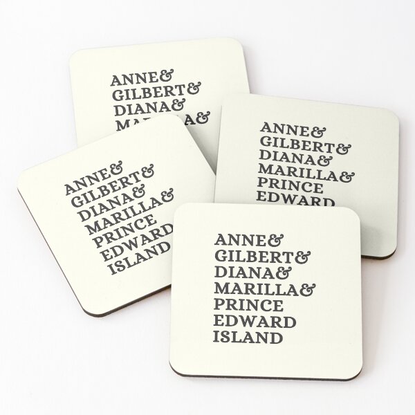 Item preview, Anne of Green Gables Character List Cute Whimsical Typography designed and sold by IceCreamMuseum.