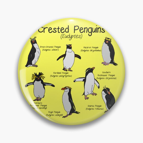 Item preview, Crested Penguins (Yellow) designed and sold by GraceT26.