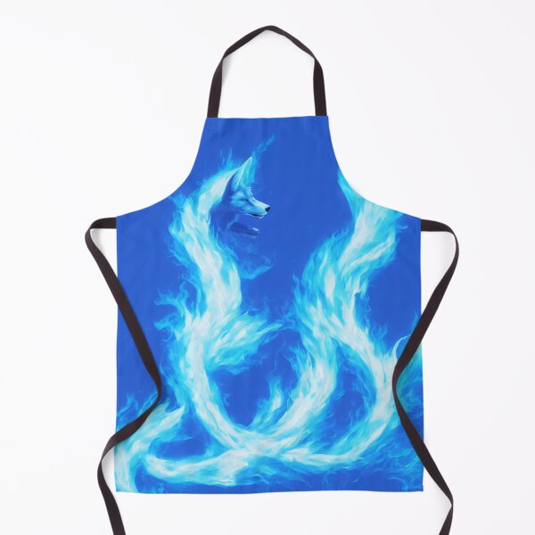 Item preview, Blue Foxes with a Body of Blue Flames Digital Art designed and sold by DesignerKin.