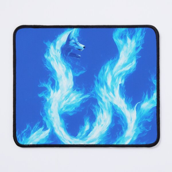 Item preview, Blue Foxes with a Body of Blue Flames Digital Art designed and sold by DesignerKin.