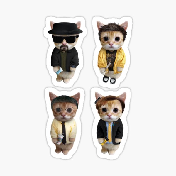 Aperçu de l'œuvre Pack de mini-chats Breaking Bad créée et vendue par DustyRadPhotos.