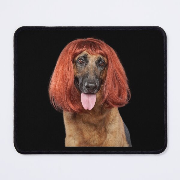 Item preview, Dog with wig                designed and sold by HabitationBohe.
