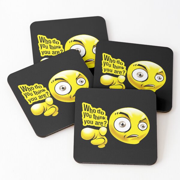 Item preview, Funny Emoji Face - Who do you think you are? designed and sold by Digi Artworks Store.