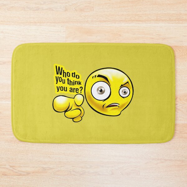 Item preview, Funny Emoji Face - Who do you think you are? designed and sold by Digi Artworks Store.