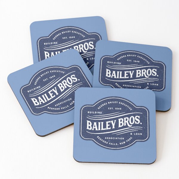 Item preview, Bailey Brothers building and loan association shield, George Bailey executive officer, Christmas Design designed and sold by SleeplessLady.