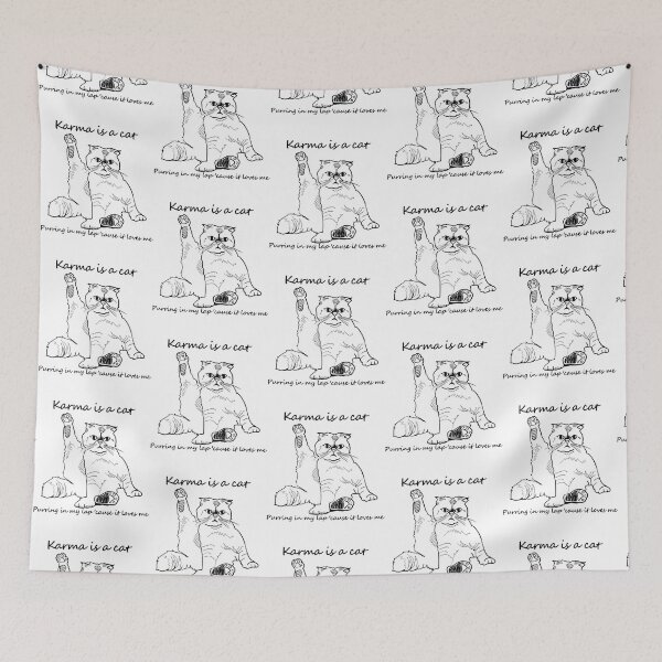 Item preview, Karma is a cat   designed and sold by stephendominic.