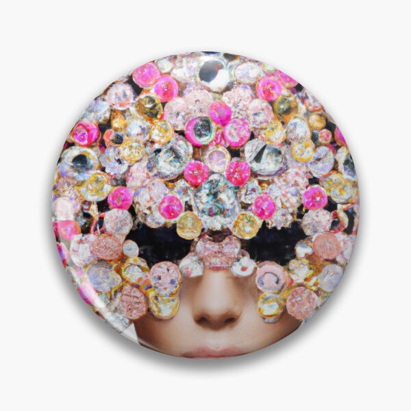 Item preview, Fine Art Headpiece Crystal Masquerade Mask Art, Fashion Photography, Altered Model Portrait. Digital Art Print, Printable Wall Art designed and sold by RadRococo.
