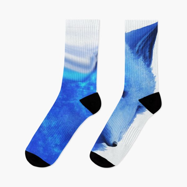 Item preview, Blue Foxes with  Blue Flames Digital Art designed and sold by DesignerKin.