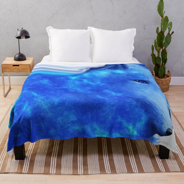 Item preview, Blue Foxes with  Blue Flames Digital Art designed and sold by DesignerKin.