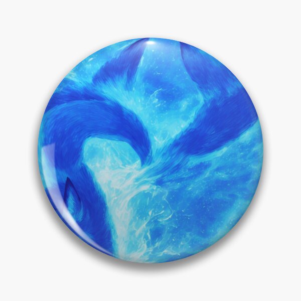Item preview, Blue Foxes with  Blue Flames Digital Art designed and sold by DesignerKin.