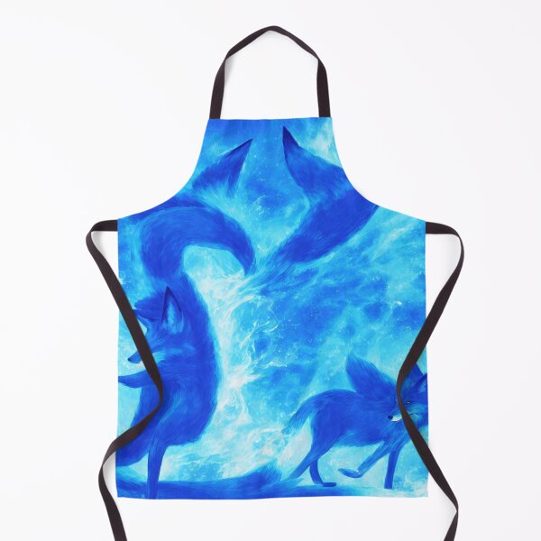 Item preview, Blue Foxes with Blue Flames Digital Art designed and sold by DesignerKin.