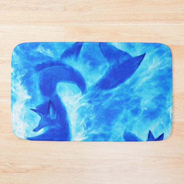 Item preview, Blue Foxes with  Blue Flames Digital Art designed and sold by DesignerKin.