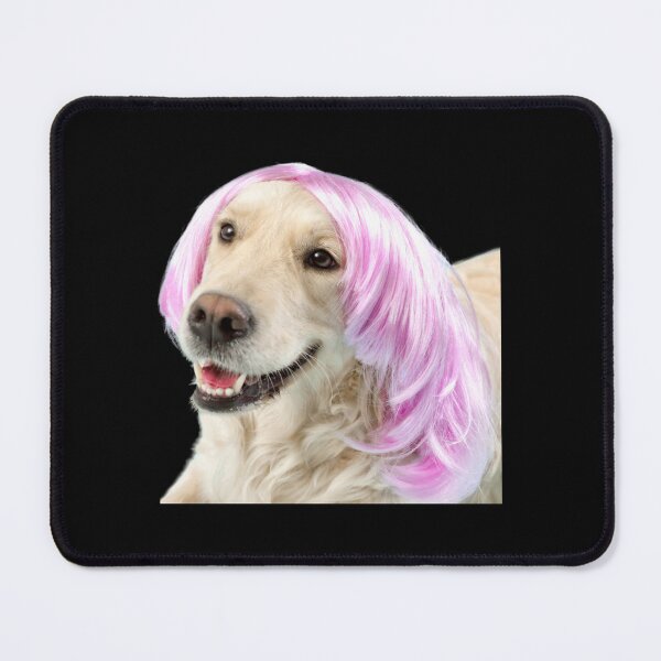 Item preview, dog with wig designed and sold by HabitationBohe.