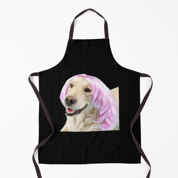 Item preview, dog with wig designed and sold by HabitationBohe.