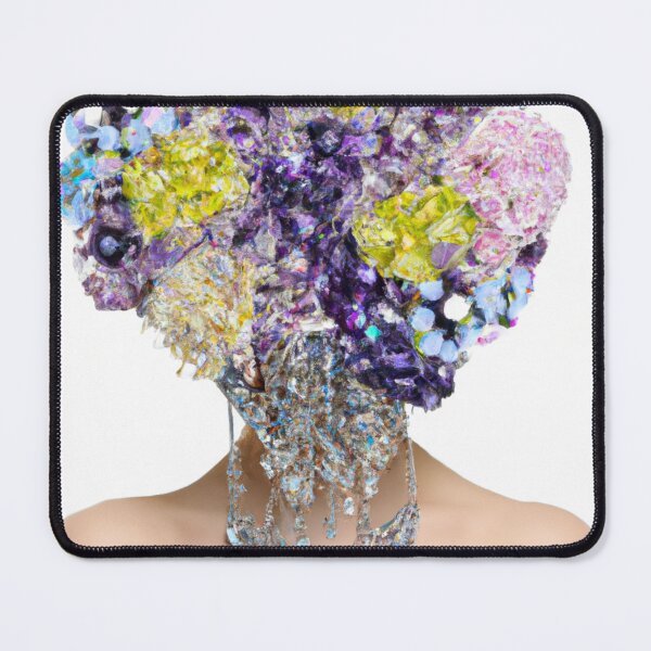Item preview, Fine Art Headpiece Crystal Masquerade Mask Art, Fashion Photography, Altered Model Portrait. Digital Art Print, Printable Wall Art designed and sold by RadRococo.