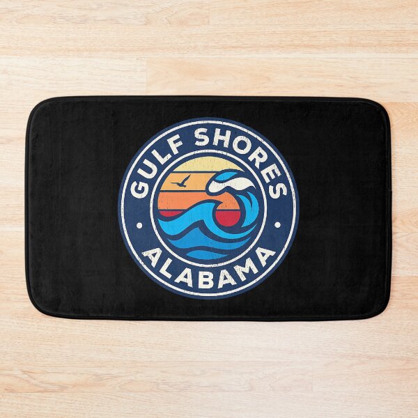 Item preview, Gulf Shores Alabama AL Vintage Nautical Waves Design designed and sold by JackSadowski.