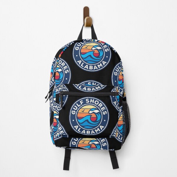 Item preview, Gulf Shores Alabama AL Vintage Nautical Waves Design designed and sold by JackSadowski.