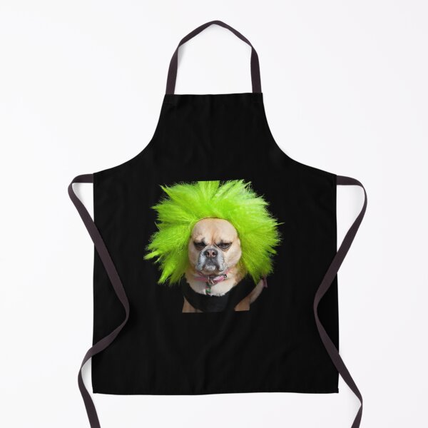 Item preview, dog with wig designed and sold by HabitationBohe.