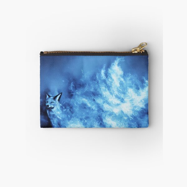 Item preview,  Blue Foxes with  Blue Flame Bodies Digital Art designed and sold by DesignerKin.