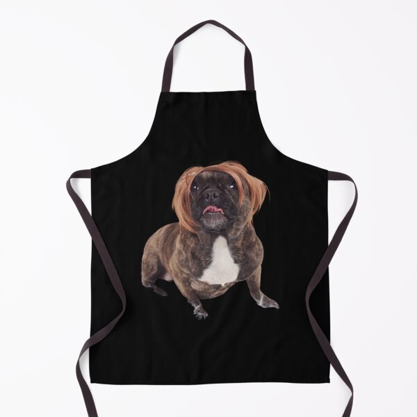 Item preview, dog with wig designed and sold by HabitationBohe.