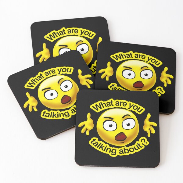 Item preview, Angry Emoji Face - What are you talking about? designed and sold by Digi Artworks Store.
