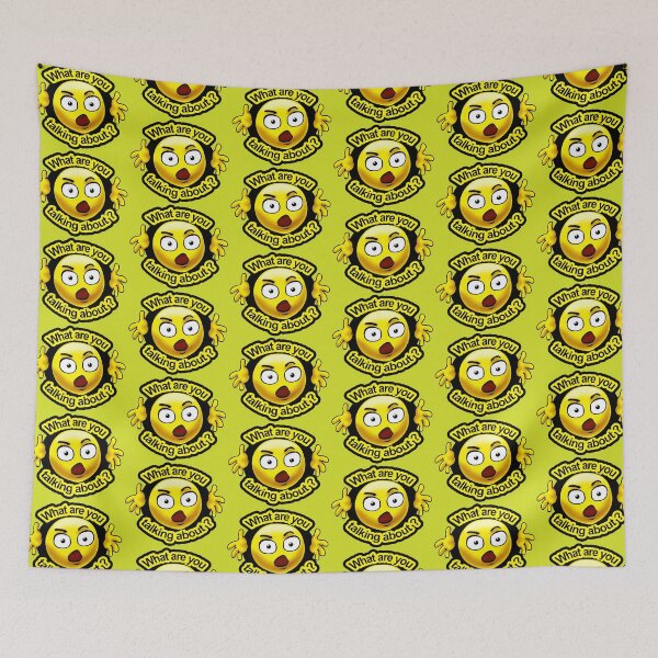 Item preview, Angry Emoji Face - What are you talking about? designed and sold by Digi Artworks Store.