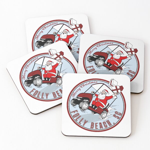 Item preview, Christmas in Folly Beach, SC (Garnet) designed and sold by positiveimages.