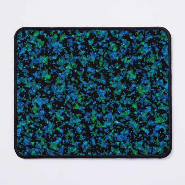 Item preview, Broken marble navy green triangles black pattern dark geometric shards designed and sold by fuzzyfox.