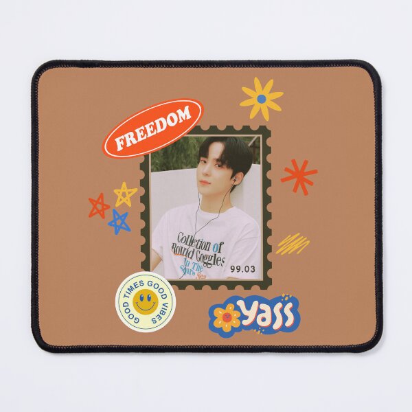 Item preview, ATEEZ Yunho Stamp With Retro Stickers designed and sold by Shining Diamond.