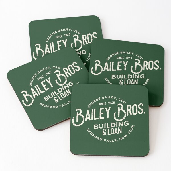 Item preview, Copy of Bailey Brothers building and loan association shield, George Bailey executive officer, Christmas Design designed and sold by SleeplessLady.