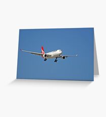 Qantas A320 Airbus Greeting Card