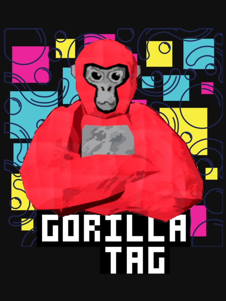 Gorilla Tag Merch for Kids VR Gamer Tee Adult Teens Red PFP png, Gorilla  Tag Let's Go png, Gorilla Tag VR Game png, PNG