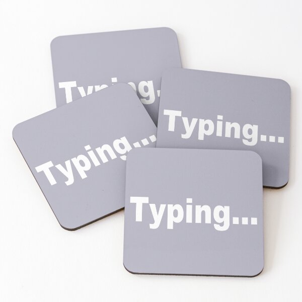 Item preview, Typing... White designed and sold by Junasaji.