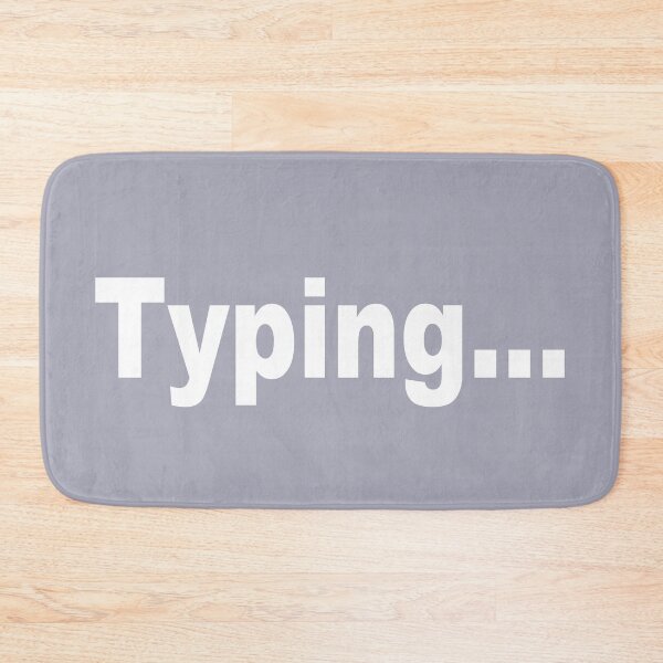 Item preview, Typing... White designed and sold by Junasaji.