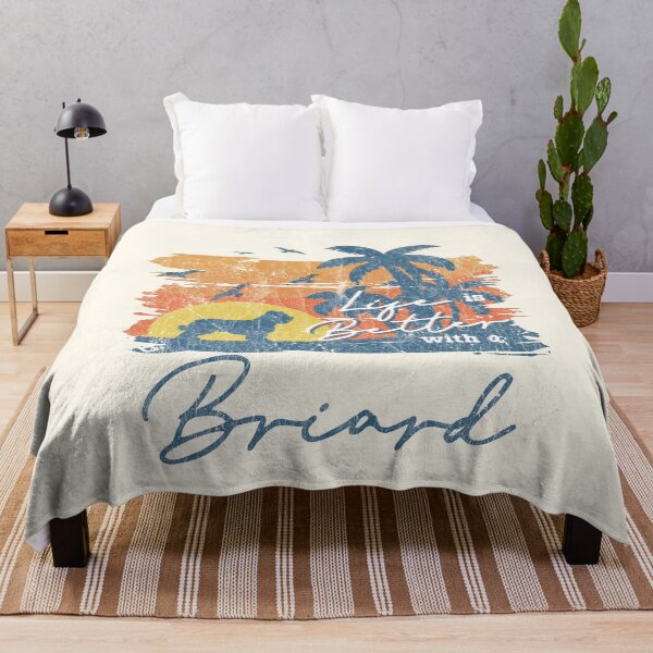 Item preview, Life is Better With Briard Beach Sunset Retro Vintage designed and sold by rafaeltto.