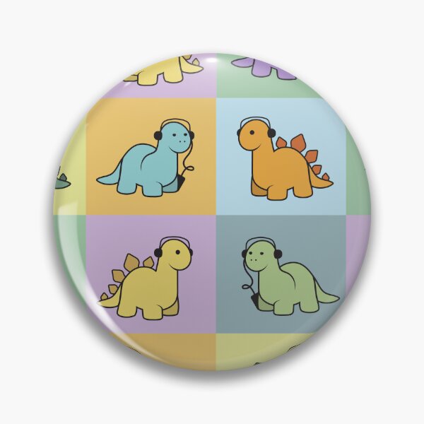 Item preview, Dinosaur Colorful Grid Pattern  designed and sold by vron615.