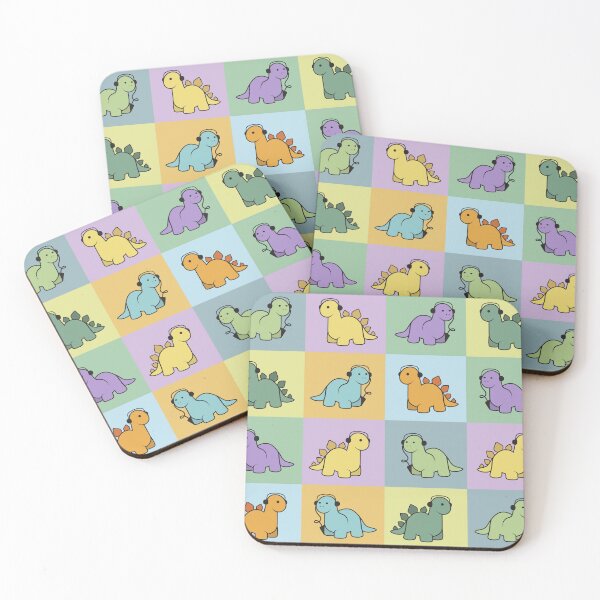 Item preview, Dinosaur Colorful Grid Pattern  designed and sold by vron615.