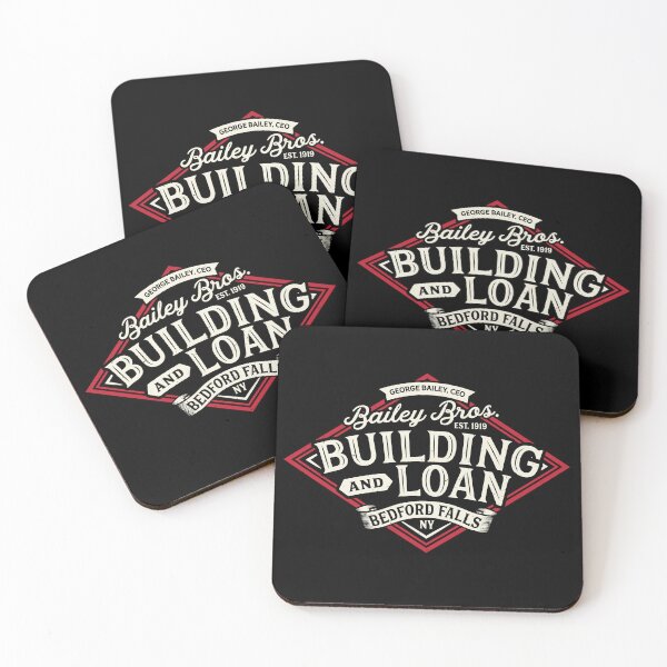 Item preview, Bailey Brothers building and loan association shield, George Bailey executive officer, Christmas Design designed and sold by SleeplessLady.