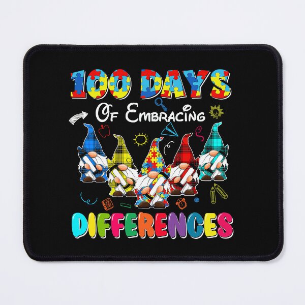 Item preview, 100 Days Of Embracing Differences Sped Teacher Autism Gnomes designed and sold by SamArtistbyAUS.