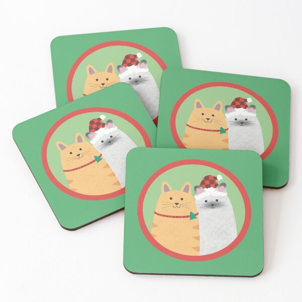 Item preview, Holiday Cats in Frame designed and sold by limonlaur.